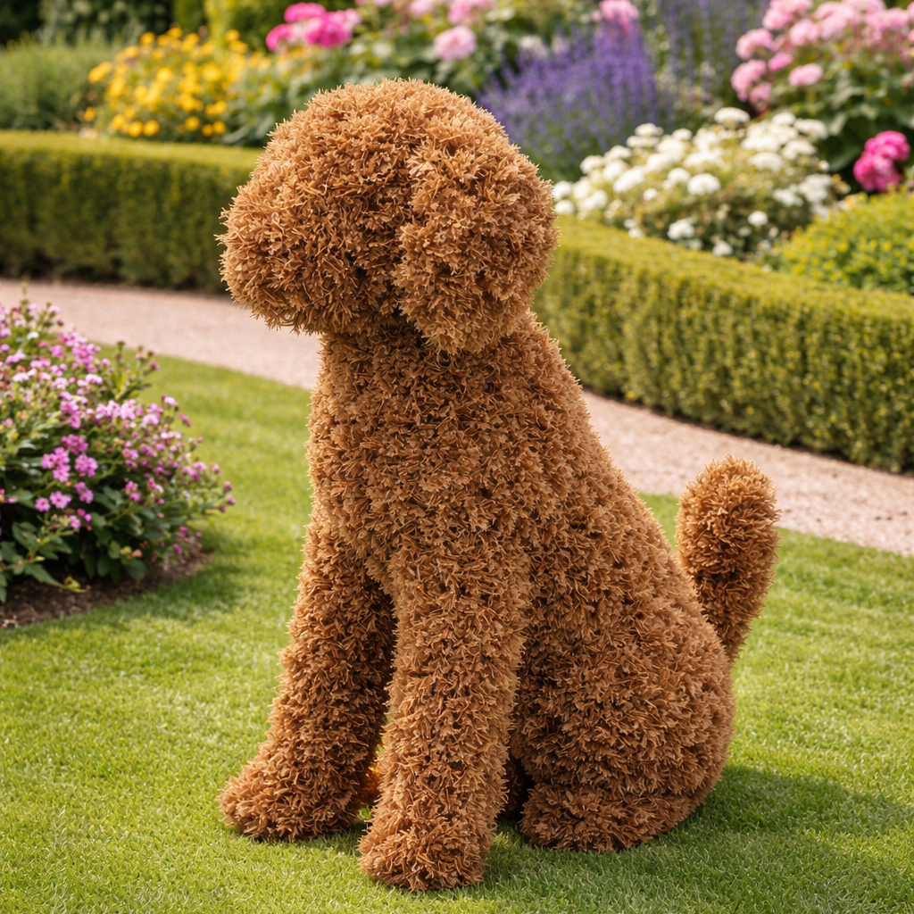 Peanut Outdoor UV Resistant Topiary Dog